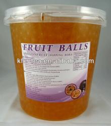 Passion fruit pop boba for Taiwan bubble tea