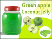 Green apple coconut jelly