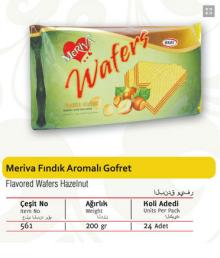 Meriva  Wafer s With  Hazelnut  Flavored