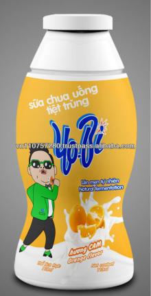 Drinking Yoghurt 110ml bottle - Orang flavor - YOBI Brand