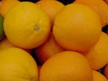 Orange fresh fruit