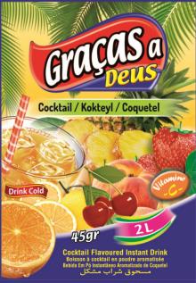 Coctail Powdered Flavored Drink 45 gr 2 lt