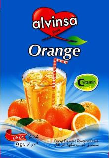 Orange Flavored Powdered 9 gr Instant Drink