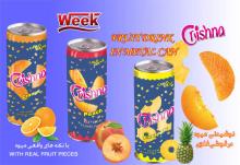 Fruit juice in metal can
