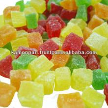 Dried Pineapple Core Dice 8-10 mm. Mixed Color 300 ppm max SO2