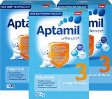 Aptamil 3 mit Pronutra Folgemilch 800g available in stock to be shipped worlwide.