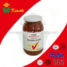 Best taste tomato ketchup concentrated in glass bottle 500gX12bottles