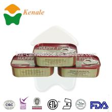 manufacture 125g*50tins export canned sardine in vegetable oil