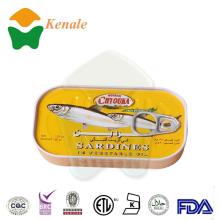 manufacturer 125g*50tins canned  sardines  with  vegetable   oil  125g