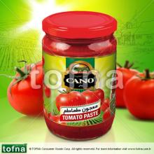 Cano Traditional Tomato Paste, 350gr*12, Twist-off lid with Paper Label within healthy glass jar