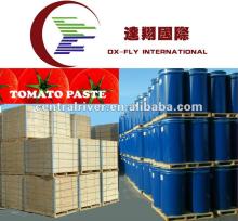 aseptic packaging tomato paste 36-38% Brix packing in wooden ton bins and in drums