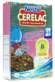 NESTLE CERELAC  BROWN   RICE  WITH MILK INFANT CEREAL WITH MILK BOX 200G
