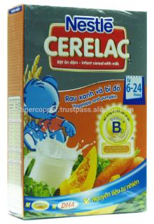 NESTLE CERELAC VEGETABLE AND PUMPKIN INFANT CEREAL WITH MILK BOX 200G  Packing : 24  boxes  * carton