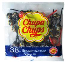 CHUPA CHUPS ASSORTED FLAVOR LOLLIPOPS (TONGUE PAINTER) BAG 400G/MIXED FLAVOR LOLLIPOPS/STICK CANDY/S