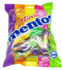 MENTOS MINI ROLL RAINBOW CHEWY CANDY BAG 400G/MENTOS CANDY
