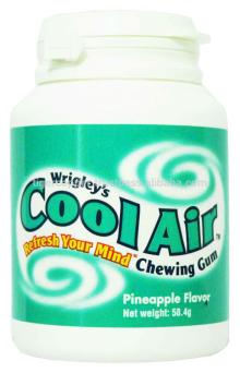 COOL AIR PINEAPPLE CHEWING GUM JAR 58.4G/WRIGLEYS CHEWING GUM