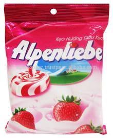 ALPENLIEBE STRAWBERRY AND CREAM CANDY BAG 120G/ALPENLIEBE CANDY