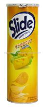 SLIDE POTATO CRISPS CHEESE FLAVOR CANISTER 160G/SLIDE POTATO CHIPS/SLIDE POTATO SNACK