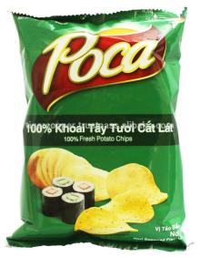 POCA 100% FRESH POTATO CHIPS NORI SEAWEED FLAVOUR PACK 26G