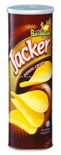 JACKER CRISPS BARBECUE FLAVOR CANISTER 160G/JACKER POTATO CHIPS/JACKER POTATO SNACK
