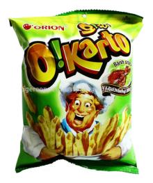 OKARTO SNACK  BBQ   CHICKEN  FLAVOR PACK 25G/ORION SNACKS