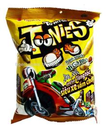 TOONIES SNACK BBQ CHICKEN FLAVOR PACK 32G/ORION SNACKS