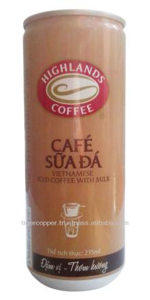 HIGHLAND COOFFE VIETNAMESE ICED COFFEE WITH MILK DRINK CAN 240ML/CANNED COFFEE DRINKS/ICE COFFEE WIT