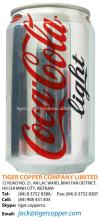 COKE LIGHT CAN 330ML/COCA CARBONATED DRINKS/COLA SUGAR FREE/VIETNAM SOFT DRINKS