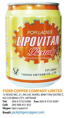 LIPOVITAN BEAUTY ENERGY DRINK FOR LADIES CAN 250ML/CARBONATED ENERGY DRINKS/CANNED ENERGY DRINK/LIPO