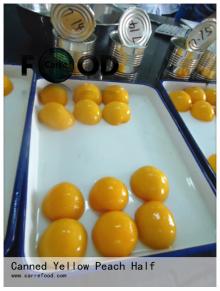 820g Canned yellow peach halves in light syrup for sale