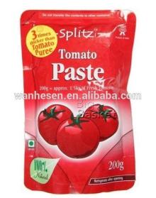tomato paste in pouch ,200g tomato paste in bages