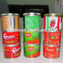 70G X50 pecs canned gino tomato paste 28-30% brix