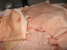 Frozen pork skin