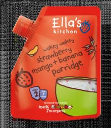 Ella's Kitchen Wakey Wakey Strawberry Mango & Banana Porridge 150g Stage 2 (7 months +)
