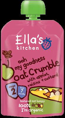Ella s Kitchen Apple & Raisin Oat Crumble Stage 2 (7 months+) 80g