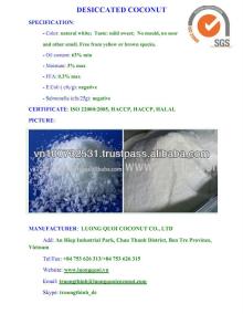 DESICCATED COCONUT VIETNAM ORIGIN