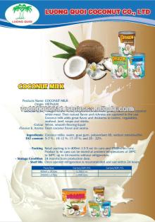 CANNED  COCONUT   MILK  10-12%