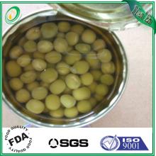 canned green peas in brine with fresh pea