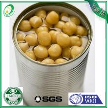 Canned Chick Peas with with white licque inside tins,non-easy open tins