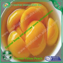 Canned Yellow Peach Halves in syrup 425g/850g/3000g extra food grade