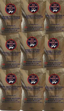 USA Grade A High Heat Nonfat Dry Bulk Milk Powder Made From Pasteurized Milk For International Expor