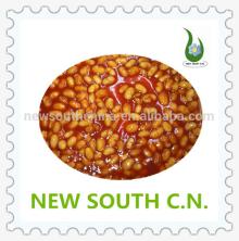 Halal canned soy beans in tomato sauce