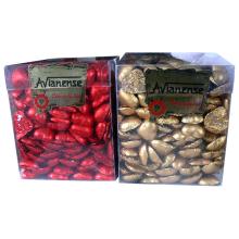 Heart shape chocolate bonbons in transparent box with 2 Kgs