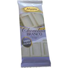White chocolate tablet without sugar 50grs.
