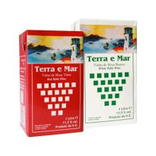 Wine in Brick Terra e Mar Red or White 1 Liter