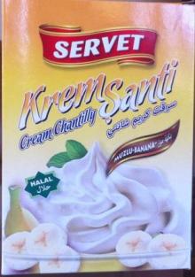 Banana whipped  cream 