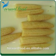 canned baby corn in glass jar