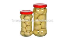 580ml jar canned mushroom (brined/salted) in glass jars