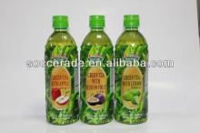 500ml Green tea in round bottle with different flavors