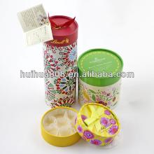 Fancy chocolate packaging paper tube box